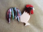 Rooster Brooch by Lea Stein Paris (SOLD) - Cockerel Pin - Antiques Roadshow Pick!