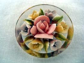 Rose & Crocus 1940s - 1950s Lucite Brooch (SOLD)