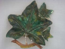 Signed Exquisite Brooch - 1960s Pin - Ivy Leaf Brooch Larger Size Colour - More Blue Green (Sold)