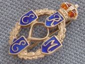 Silver and Enamel REME Sweetheart Brooch  (sold)