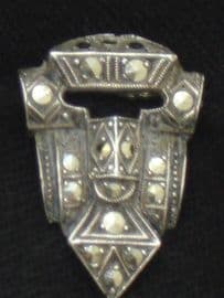 Silver and Marcasite Art Deco Dress Clip (sold)