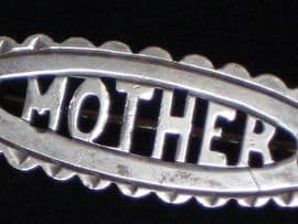 Silver Mother Brooch - 1900 - 1920's Era (sold)