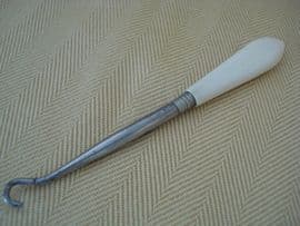 Small Buttonhook with Faux Ivory Handle circa 1920's - 1930's (SOLD)