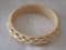 SOLD 1920s - 1930s Bangle - Tribal Carved Pattern - Early Plastic- Casein