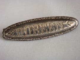 SOLD 1920s Silver Name Brooch - DOREEN - Birmingham Hallmarked Sterling Silver