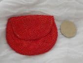 SOLD 1930's hand-beaded coin purse