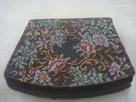 SOLD 1940s Coin Purse - Austrian Petit Point Embroidery
