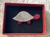 Sold A 1970s Tortoise Brooch - Lea Stein Tortoise Brooch