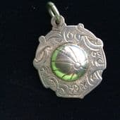 SOLD A Football Silver Sporting Shield Fob - Hallmarked Birmingham 1949