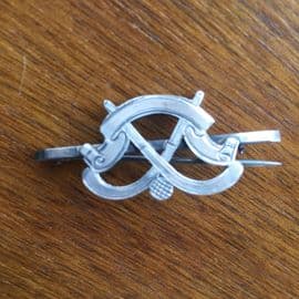 Sold A Hockey Pin - Victorian Sporting Brooch - 1890 - 1900 Sterling Silver
