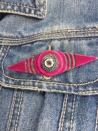 SOLD A Lea Stein - Rare Vintage 1970s Geometric Brooch by Lea Stein of Paris