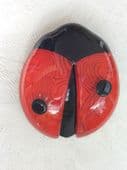 SOLD a Red Ladybird Pin or Ladybug Brooch by Lea Stein