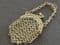 SOLD Antique Doll's Purse - Miniature Chain Mail Purse with Finger Ring