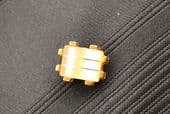 SOLD Art Deco Revival Tie Tack - Mother of Pearl Effect