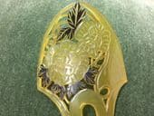 SOLD Art Nouveau Hair Comb decorated with Flowers and Leaves circa 1890 -1910