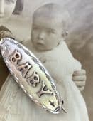 SOLD BABY - Victorian Sterling Silver Baby Brooch -Hallmarked Birmingham 1876