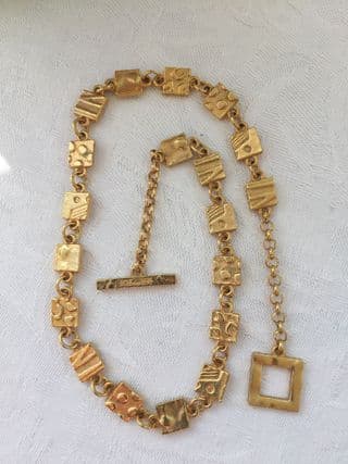SOLD Biche de Bere Designer necklace Vintage French 1980 to 1990