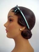 SOLD Butterfly Girl - New Hair Band with an Edwardian Butterfly Brooch (sold)