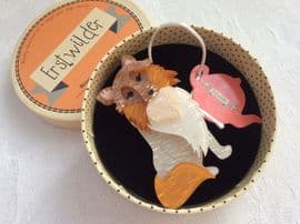 SOLD Collie Dog Brooch by Erstwilder - Precocious Pixie