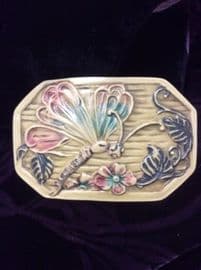 SOLD Dragonfly or Butterfly Buckle- Celluloid circa 1920s - 1940s