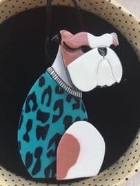 SOLD Erstwilder  Butch Bulldog Brooch - Limited Edition Bulldog Pin