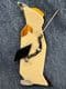 Sold LEA STEIN  Penguin Brooch - Lamé Fabric Layers