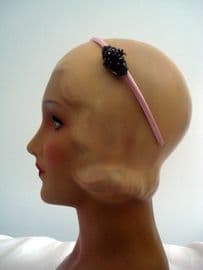 SOLD Perfectly Pink with Perfectly Purple! -  Edwardian Brooch on New Hair Band