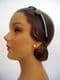 SOLD  Sparkle! - Victorian Paste Brooch on Glittery New Hair Band
