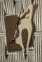 SOLD-  tortoiseshell panel  cream  cat