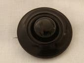 SOLD. Victorian Whitby Jet Brooch Circa 1870s - Mourning Jewelry