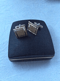 Sophos Brand Cufflinks - 1960s to 1970s Cufflinks - 9ct Gold on Sterling Silver Cufflinks in Orignal Box