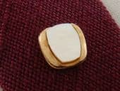 Sophos Vintage Tie Tack - Gold Plated with Mother of Pearl Inlay (sold)
