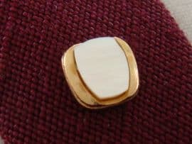Sophos Vintage Tie Tack - Gold Plated with Mother of Pearl Inlay (sold)
