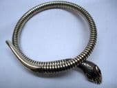 Sterling Silver Articulated Red Eyed Snake Bracelet in the Victorian Style(Sold)