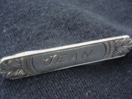 Sterling Silver Name Brooch with Engraved name 'JEAN'- Circa 1920 - 1930 (SOLD)