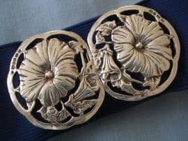 Sterling Silver Nurses Buckle on Original Stretch Belt (SOLD)