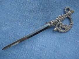 Sterling Silver Sword Brooch by Charles Horner - Chester Hallmark circa 1900(SOLD)