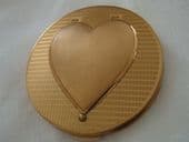 Stratton Compact 1950s Heart Photo Locket Detail (SOLD)