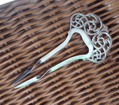 Stunning Edwardian Sterling Silver Hair comb (SOLD - Art Nouveau  Design - Hallmarked Sheffield 1904