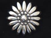 Stylish 1960's Scandinavian Silver Flower Brooch by Hermann Siersbol (SOLD)