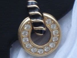 Swarvowski Crystal Clip-on Earrings circa 1980's SOLD