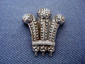 The Prince of Wales's Feathers Vintage Brooch