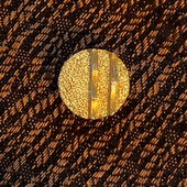 Tie Pin - 1960's -1970's Tie Tack with Brutalist Design , Gold Plated Metal