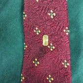 Tie Pin - 1960's -1970's Tie Tack with Engine Engraving, Gold Plated Metal