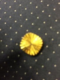 Tie Pin - 1960's -1970's Tie Tack with Star Cut Engraving, Gold Plated Metal - nice chunky finish