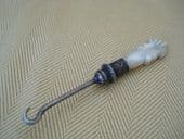 Tiny Glove Buttonhook with Carved Mother-of-Pearl Handle