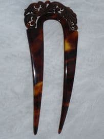 Tortoiseshell Colour Celluloid Haircomb circa 1900 - 20's (SOLD)