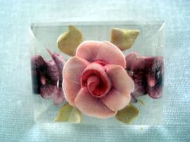 Unusual Shaped Dress Pin -   1940's Lucite Brooch -(SOLD)