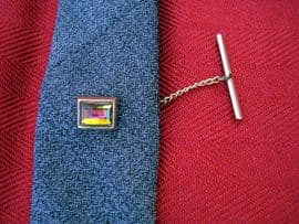 Very Groovy 1960s - 1970's Watermelon Crystal Tie Tack (SOLD)