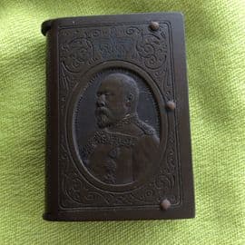 Vesta Case in Vulcanite - Edward VII - Match Box
